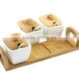 Bamboo Canister Set, Spices Canister Set, Wooden Canister Set