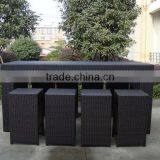 Outdoor Furniture Bar Table Chairs Patio Dining Rattan Wicker Set 9pcs New thumbnail-2