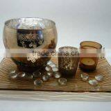 Wedding Electroplated/decal Patterns Glass Candlesticks Blow thumbnail-1