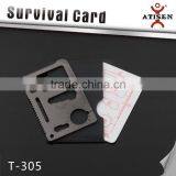 New Multi-function Outdoor Knife Tools Survival Credit Card Portable Wallet Knife 11 In 1 thumbnail-1
