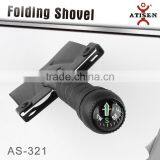 Folding Military Camping Hiking Survival Garden Shovel Spade W/ Compass thumbnail-2