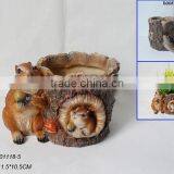 Squirrel Flower Pot/garden Decoration/flower Pot thumbnail-1