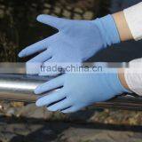 NMSAFETY Good Quality 13 Gauge Blue Nylon Coated Blue Latex Glove /Working Gloves/ Good Grip Gloves thumbnail-1