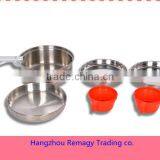 1-2 Person Stainless Steel Camping Mess Kit/table Ware thumbnail-1