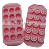 Cute 15 Cup Round Chocolate Shape Silicone Ice Maker Factory in Shenzhen China thumbnail-1