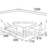 1208 Euro Rack Plastic Pallet thumbnail-3