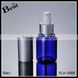 Cosmetic Packaging High Quality Skin Care 50 ml Pet Bottle Translucent Blue Plastic Bottle Pet With Pump Bulk Buy From China thumbnail-5