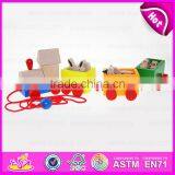 2015 Educational Kids Wooden Pull Line Toy,Funny Play Children Wooden Pull Line Toy,Hot Sale Baby Pull Line Train Toys W05B088 thumbnail-4