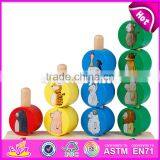 Hot Sale Preschool Intelligent Stacking Blocks Wooden Toy Blocks for Toddlers W13D095 thumbnail-5
