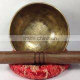 High Quality Double Dorje Tibetan Mantra Carving Singing Bowl thumbnail-4