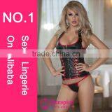 2015 Sunspice Hot Sale Newest Design Sweet Ladies Outwear Sexy Busty Corset Bustier Girls Sexy Dot Corset Sexy Corset thumbnail-1