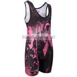 Do Your Own Design Wholesale Cheap Custom Wrestling Singlets thumbnail-1