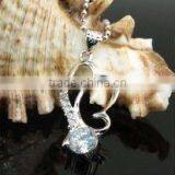 CZ Silver Pendant Set thumbnail-1