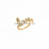 Gold Plated Latest CZ Studded Ring thumbnail-1