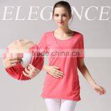 Street Style Short Sleeve Nursing Clothes Solid Breastfeeding Clothing Thin Section Pregnant Women T-shirts thumbnail-3