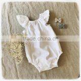 Newborn Baby Clothing Carters Infant Ruffle Lace Sleeve Bodysuit Baby Girls Cotton Polka Dot Romper Wholesale thumbnail-4