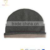 Black Cashmere Wool Beanie Hats And Caps For Men thumbnail-2