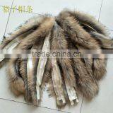 BBG-H-12 Factory Wholesale Raw or Dyed Color Real Raccoon Fur Trimming thumbnail-2
