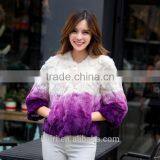 2016 New Arrive Fashion Women Rex Rabbit Fur Coats Short Casual Slim Full Pelt Autumn Winter Jacket Real Rabbit Fur Jackets thumbnail-2