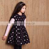 High End Baby Gril Dress Children Frocks Designs Girl Child Polk Dot Dress Wholesale thumbnail-4
