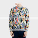 100% Cotton Geometry Men's Sweater thumbnail-1