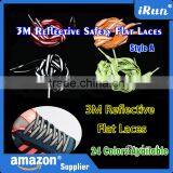 Charmming 3M Flat Shoelaces - Yeezy Sneakers 350 3M Reflective Shoe Laces - Glow In Dark - Lace Up Lace thumbnail-4