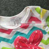 2016 Rainbow Chevron Easter Dress Bunny Dress Baby Girls Clothes Fashion Kids Clothes With Matching Necklace and Shoes Set thumbnail-6