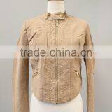 Women's Suede Motorcycle Jackets #LPU0514 thumbnail-4