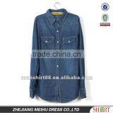 High Quality 100%Cotton Denim Long Sleeve Shirt for Men thumbnail-1