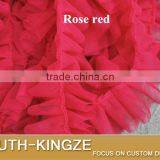 Double Layer Mesh Ruffled Ribbon Trim for Skirt Decoration 5 cm Wide 10 Colors for Choice thumbnail-5