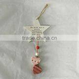 Factory Price Christmas Decorations Wood Star Hanging Craft thumbnail-2