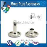 Made In Taiwan Double Capped Rivets Gilt Brass Medium Black Steel thumbnail-6