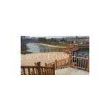 Wood Plastic Composite WPC Outdoor Fence Grid and Walk Bridge for Reservior