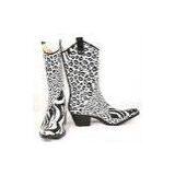 Fashion Shining Rubber Rain Boot , Zebra Skin Patterned Size 39 thumbnail-1