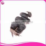 Cheap Bleached Knots Non Remy Hair Body Wave 3 Part Closure thumbnail-5