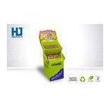 CMYK Color Cookies Custom Cardboard Display , Supermarket Display Stand