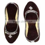 Rajasthani Brown Color Women Mojari thumbnail-1