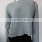 New Design Computer Knitted 100% Pure Cashmere Sweater Pullover for Ladies thumbnail-1