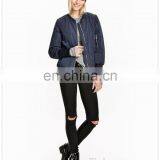100% Polyester Cheap Custom Bomber Jackets for Lady Made in China thumbnail-4