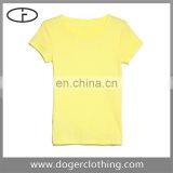 Yollow T-shirt No Label Plain Wholesale thumbnail-1