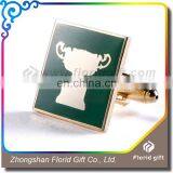 High Quality Custom Engraved Logo Cufflinks Hard Enamel Cufflinks thumbnail-2