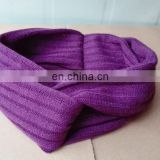 Pure color soft cotton hair band hair accessories elastic knitted cotton headband women