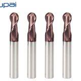 High Precision Solid Carbide Ball Nose End Mill 2 / 4 Flute 1-20mm Tapered Cutting Tools thumbnail-1