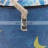 Customized Home Storage Indoor Metal Round Bins Sets Printing PVC Customized Logo Kitchen Compost Storage Bin thumbnail-6