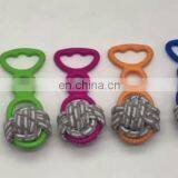 JIANICAT TPR Cotton Rope Chew Pet Dog Ball Toy thumbnail-1