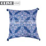 Unique Style Printed Waterproof Replacement Cushion Covers Outdoor Furniture With Tassels thumbnail-4