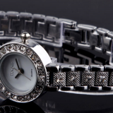 Wholesale Women's Men's Fashion Rhinestone Roman Numerals Analog Alloy Strap Quartz Watches thumbnail-5