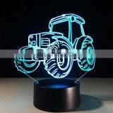 Heavy Trucks 3D Night Light Car Lamp Usb 7 Colors Changing LED Bedroom Lamp Party Decor Lamp Boy Gift Touch Light thumbnail-6
