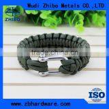 Wholesale Customer Cheap Escape Nylon Mountaineering Bracelet With Whistle thumbnail-3