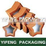 Star Shaped Nested Christmas Gift Boxes With Clear Window